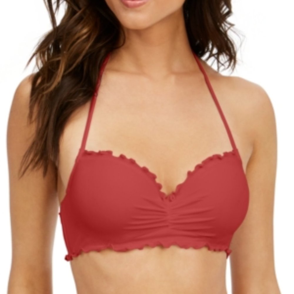 Sundazed Nixie Underwire Ruffled Halter Bikini Top